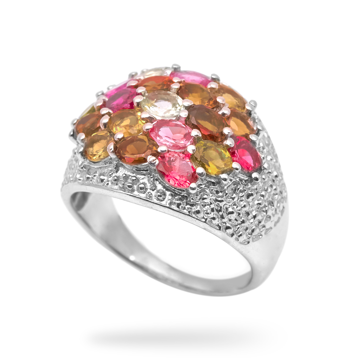 Bague tourmaline multi couleurs argent Vanessa